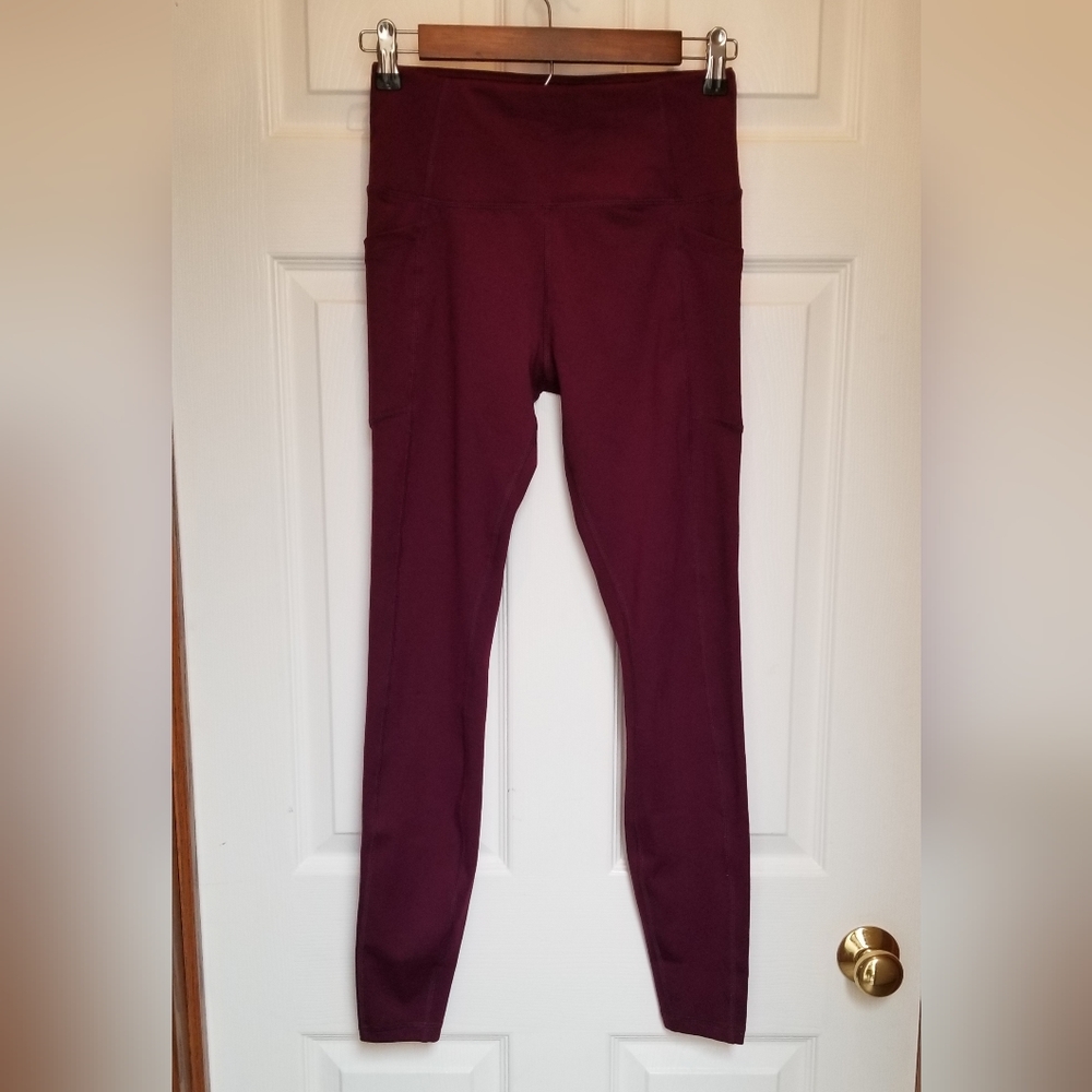 Avia High Waisted Active Leggings w/Pockets, Adjustable Waist